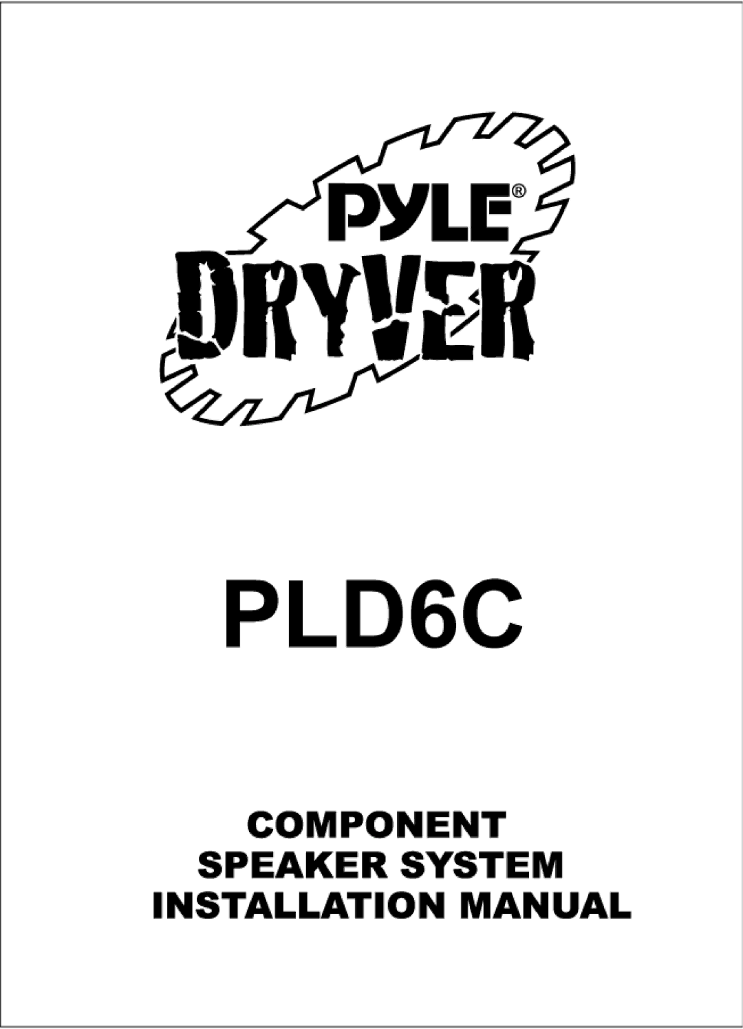 PYLE Audio PLD6C manual 