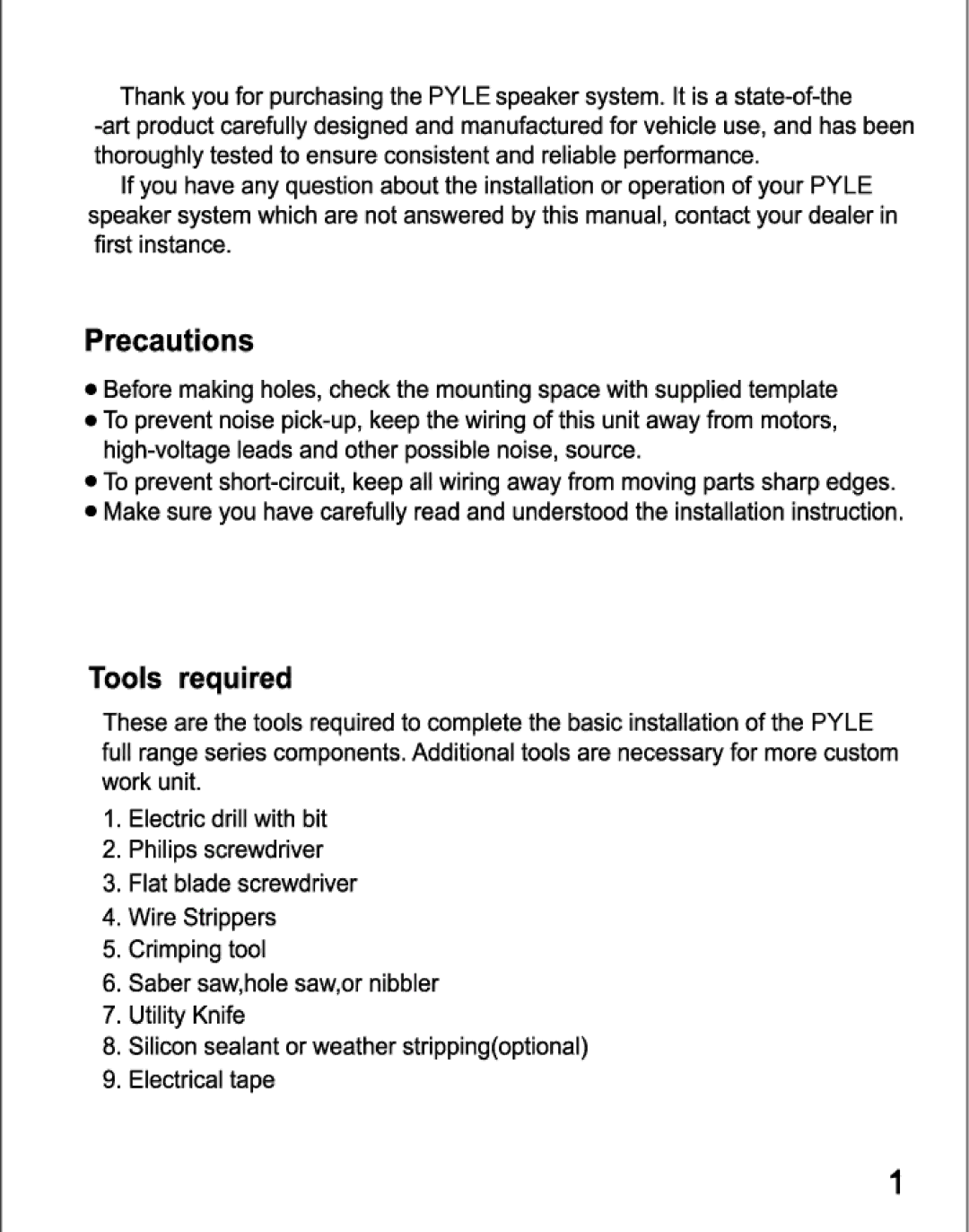 PYLE Audio PLD6C manual 