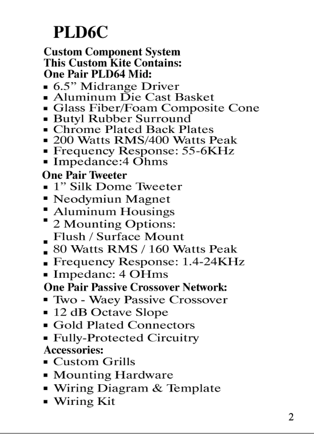 PYLE Audio PLD6C manual 