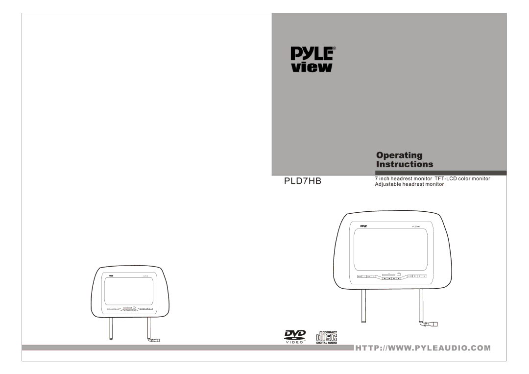 PYLE Audio PLD7HB manual 