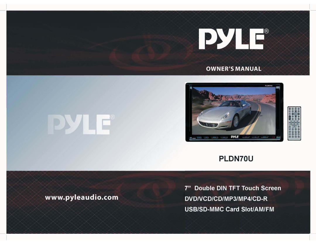 PYLE Audio PLDN70U manual 