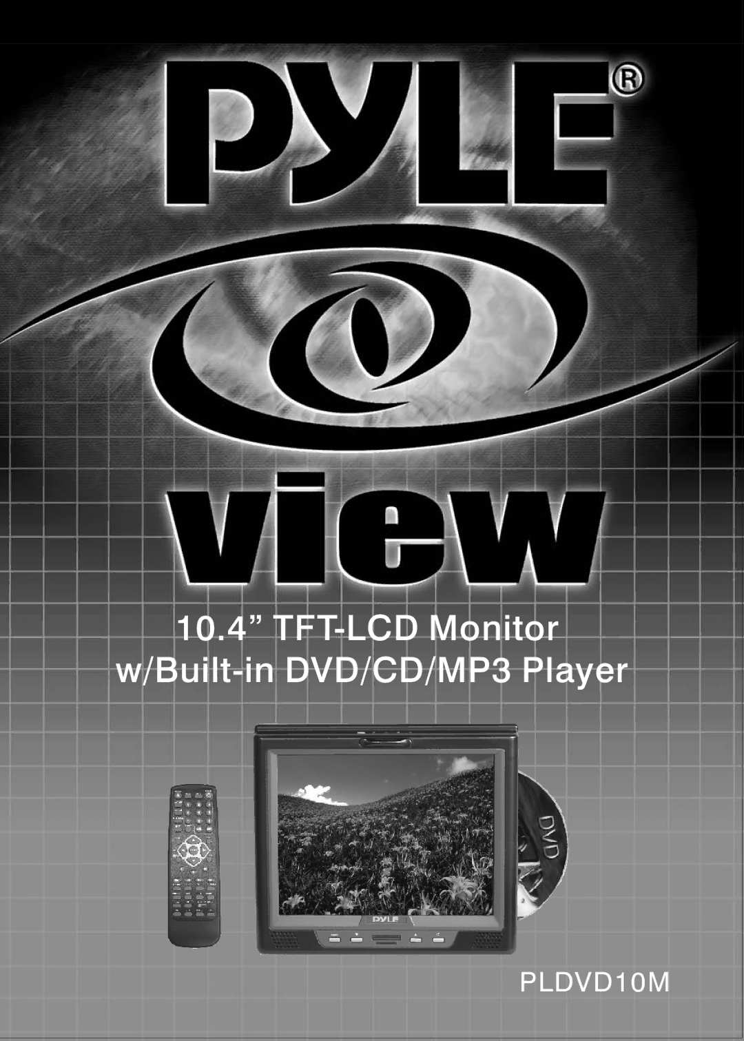 PYLE Audio PLDVD10M manual TFT-LCD Monitor Built-in DVD/CD/MP3 Player 