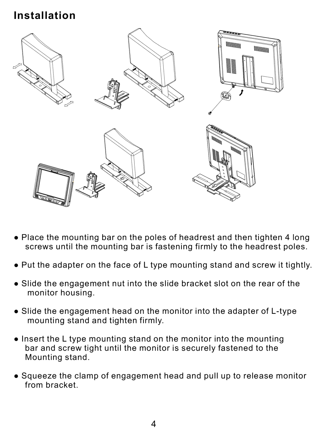 PYLE Audio PLDVD10M manual Installation 