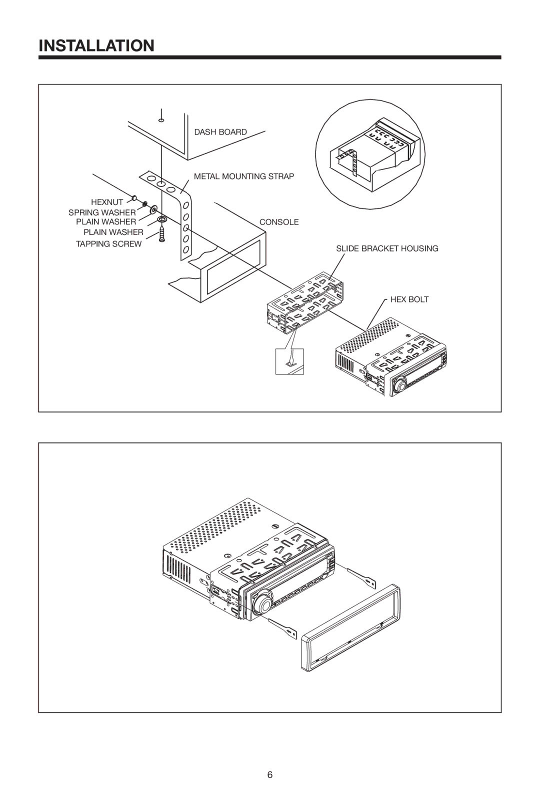 PYLE Audio PLDVD168 owner manual Installation 