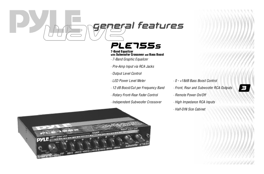 PYLE Audio PLE702B, PLE755S user manual PLE755s 