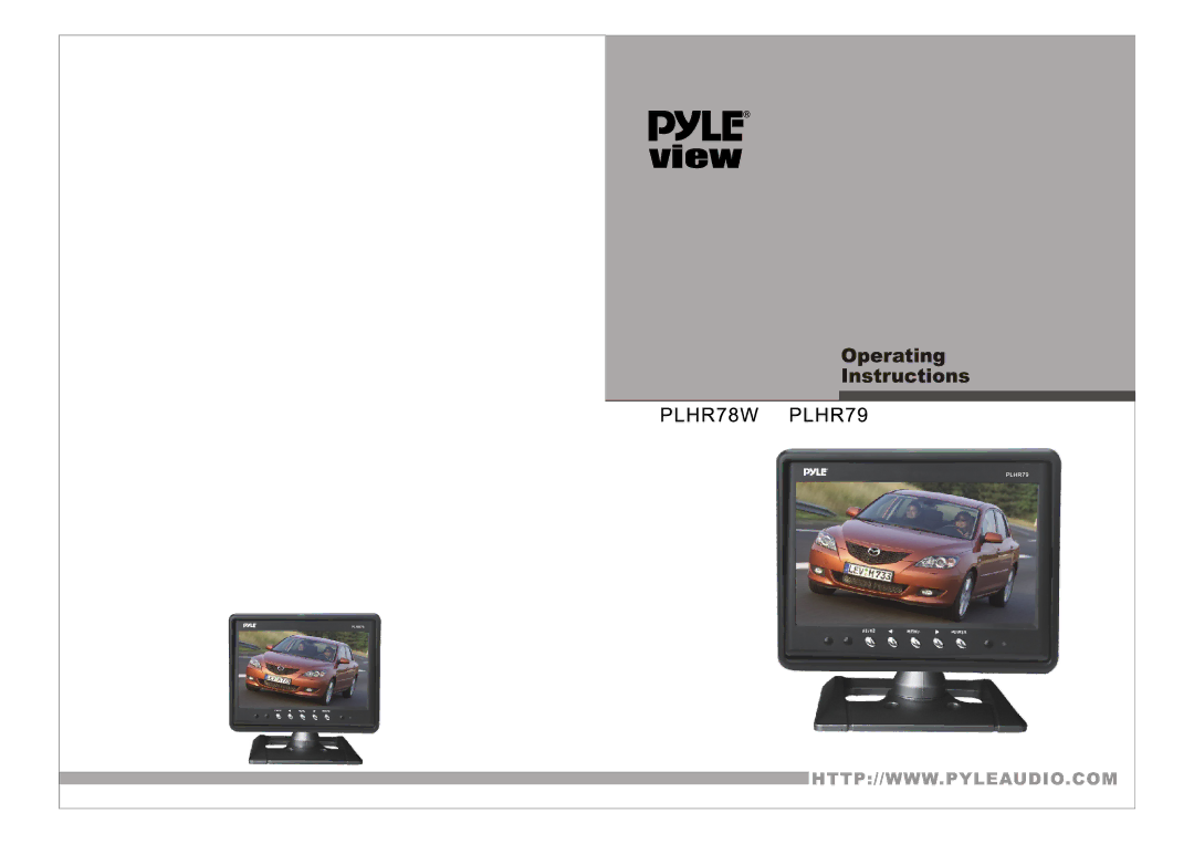 PYLE Audio PLHR79, PLHR78W manual 