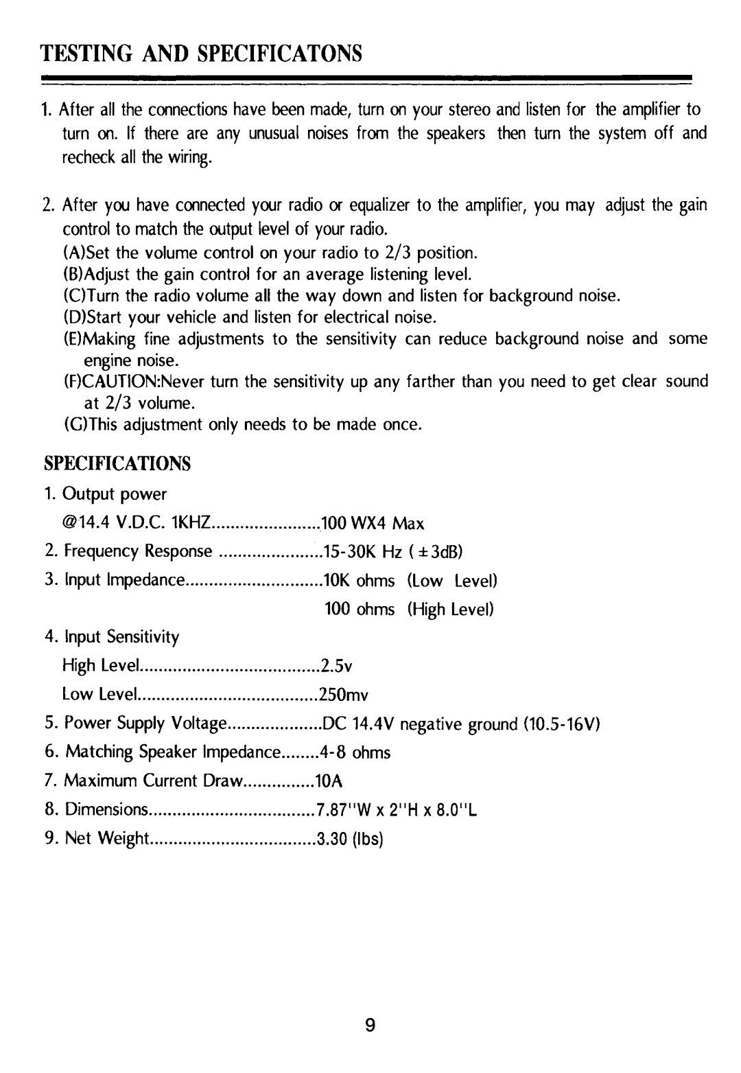 PYLE Audio PLMRA400 manual 