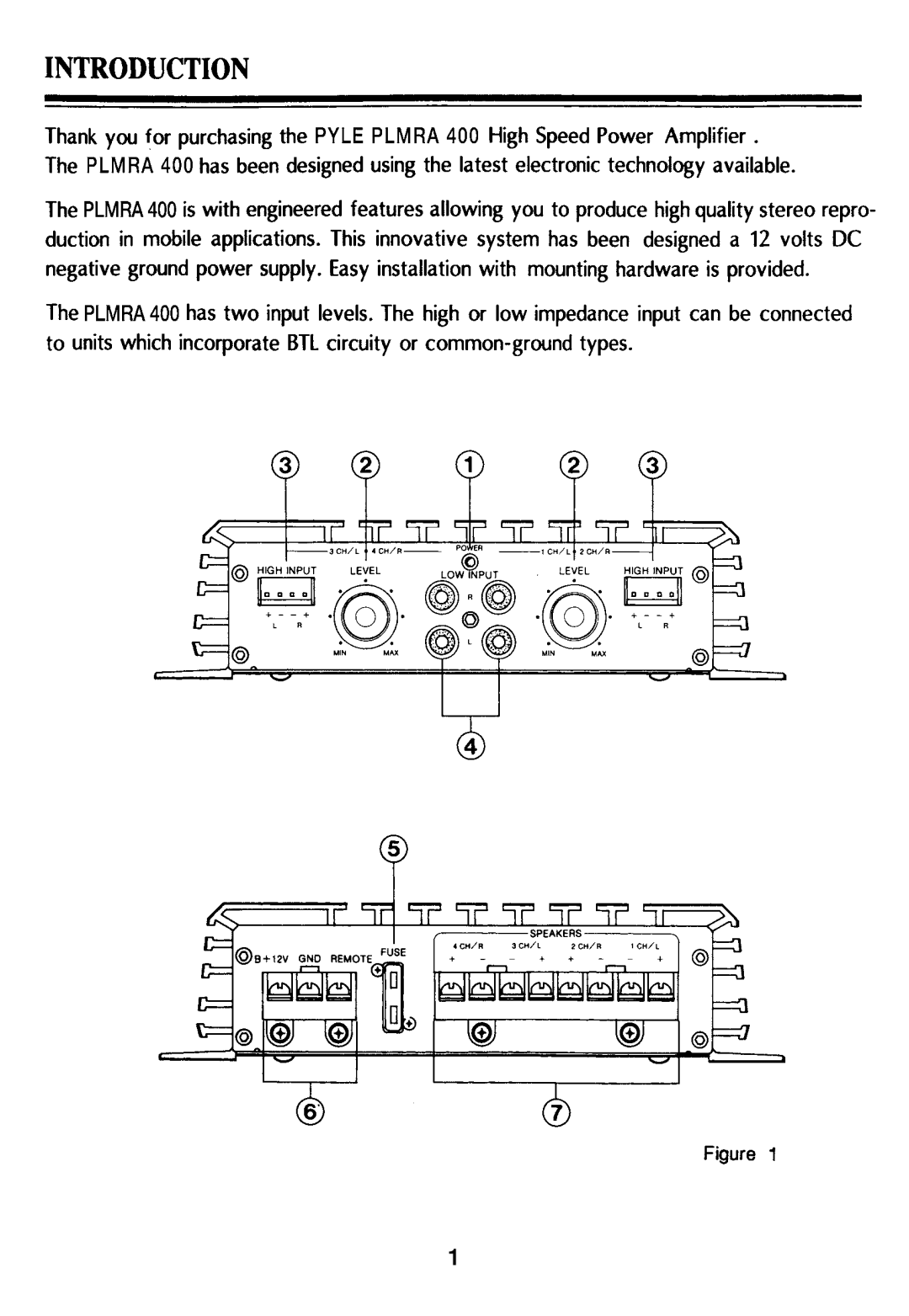 PYLE Audio PLMRA400 manual 