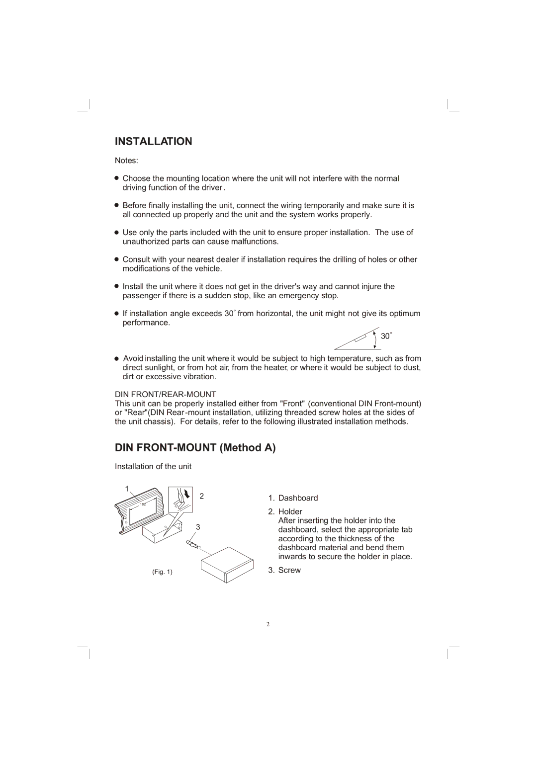 PYLE Audio PLPK65TVD owner manual Installation 