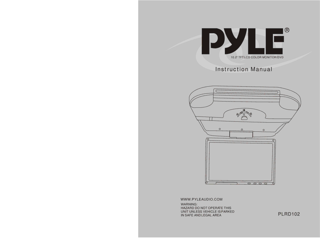 PYLE Audio PLRD102 instruction manual 