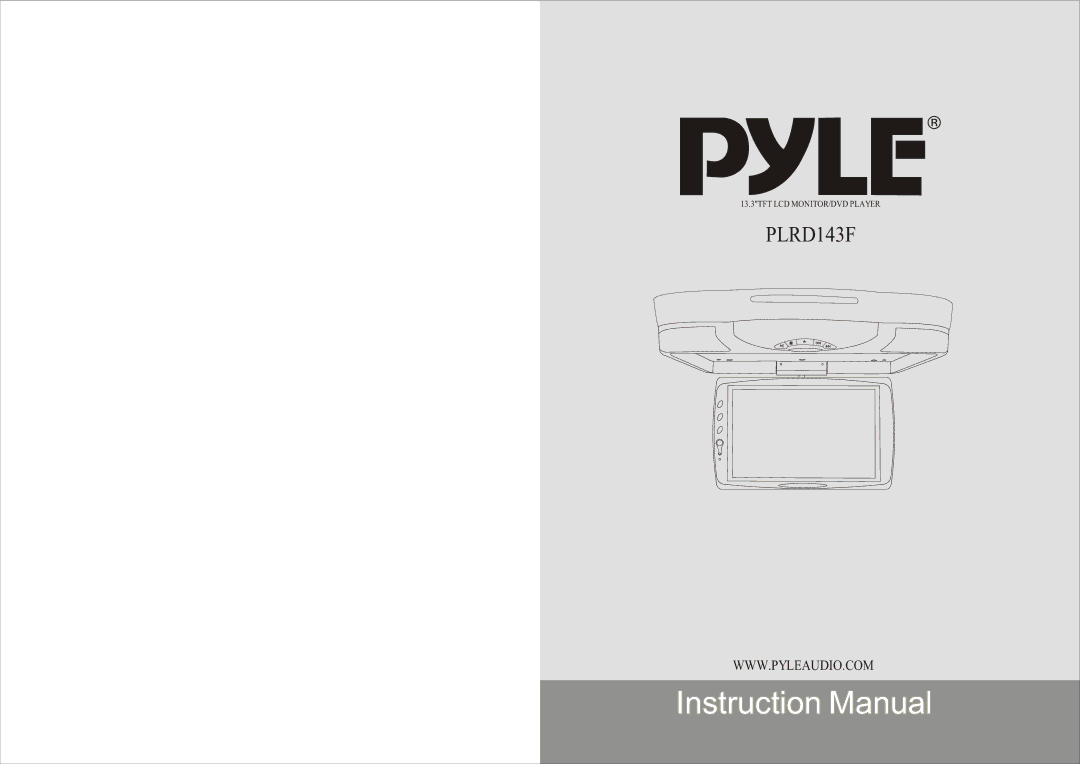 PYLE Audio PLRD143F instruction manual 