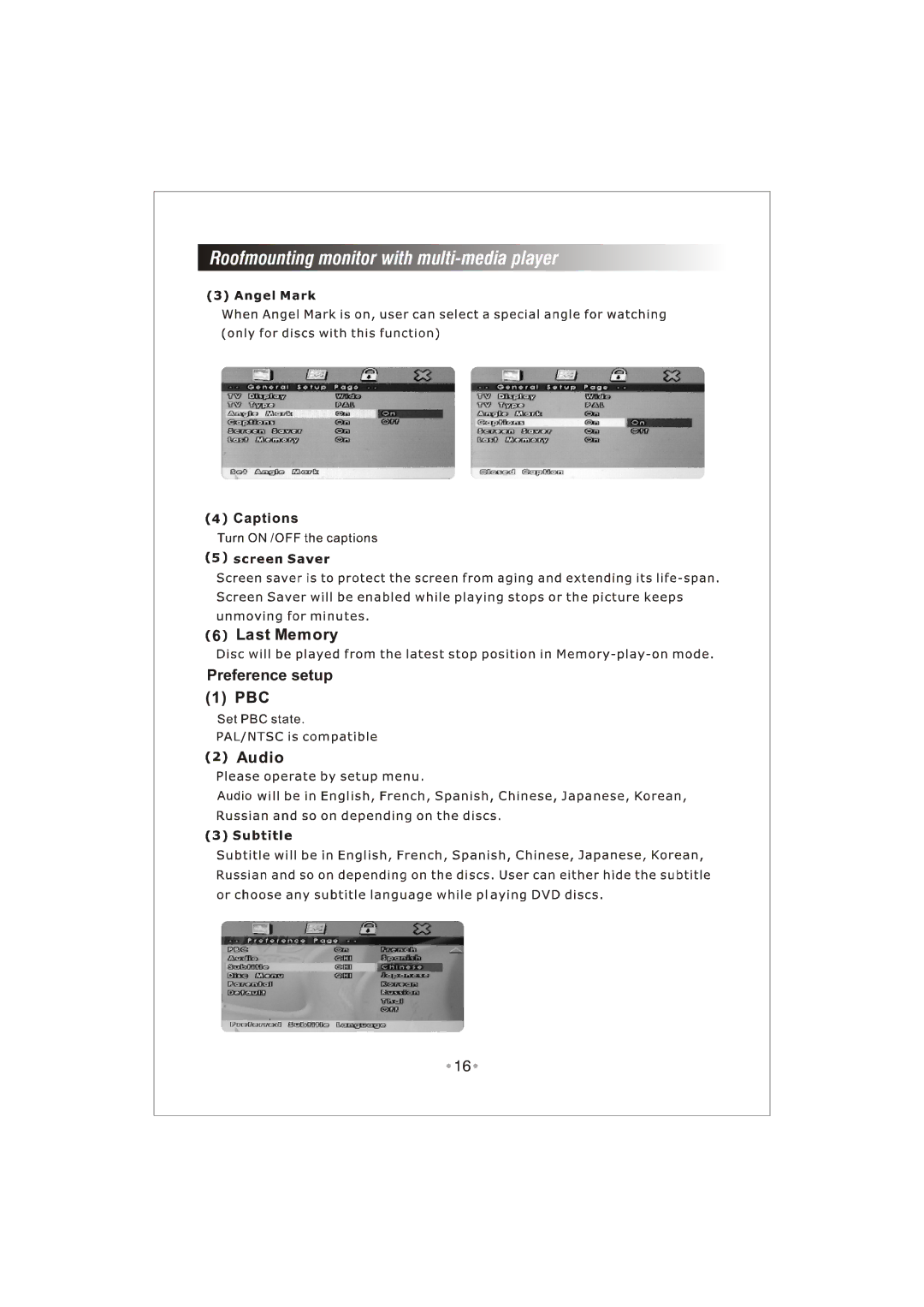 PYLE Audio PLRD92 user manual Preference setup 