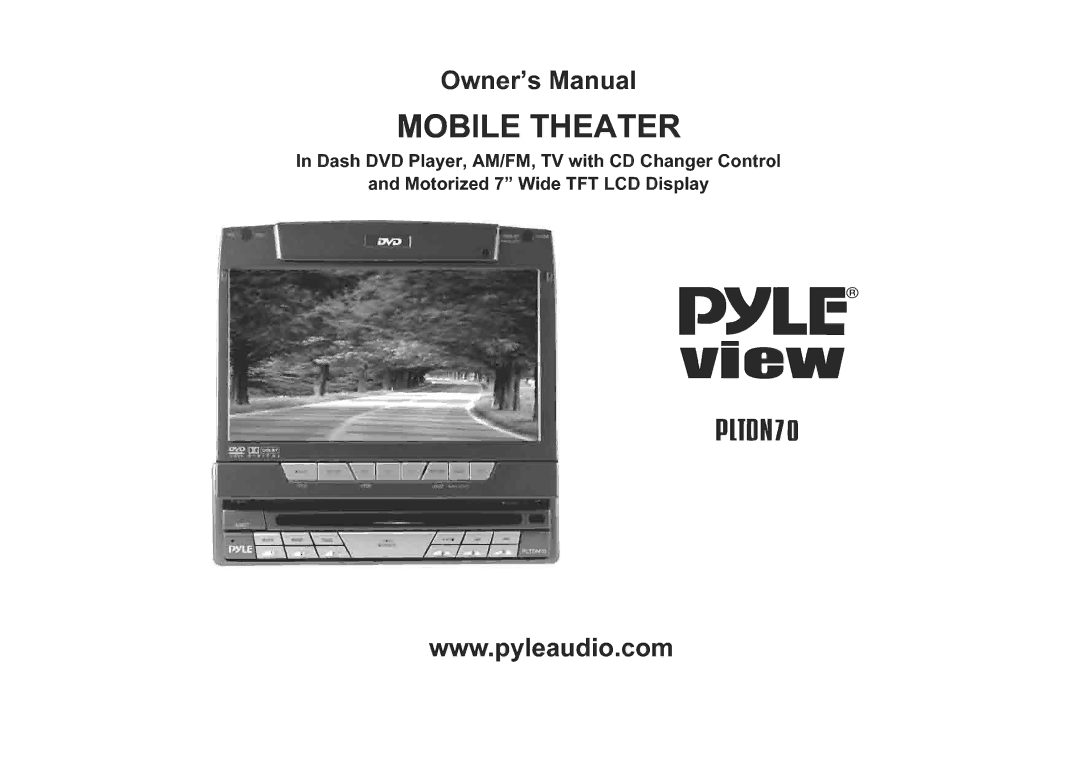 PYLE Audio PLTDN70 manual 