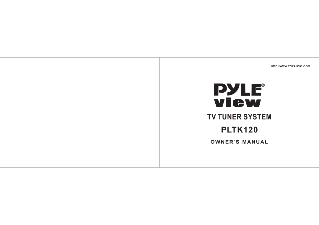 PYLE Audio PLTK120 owner manual 