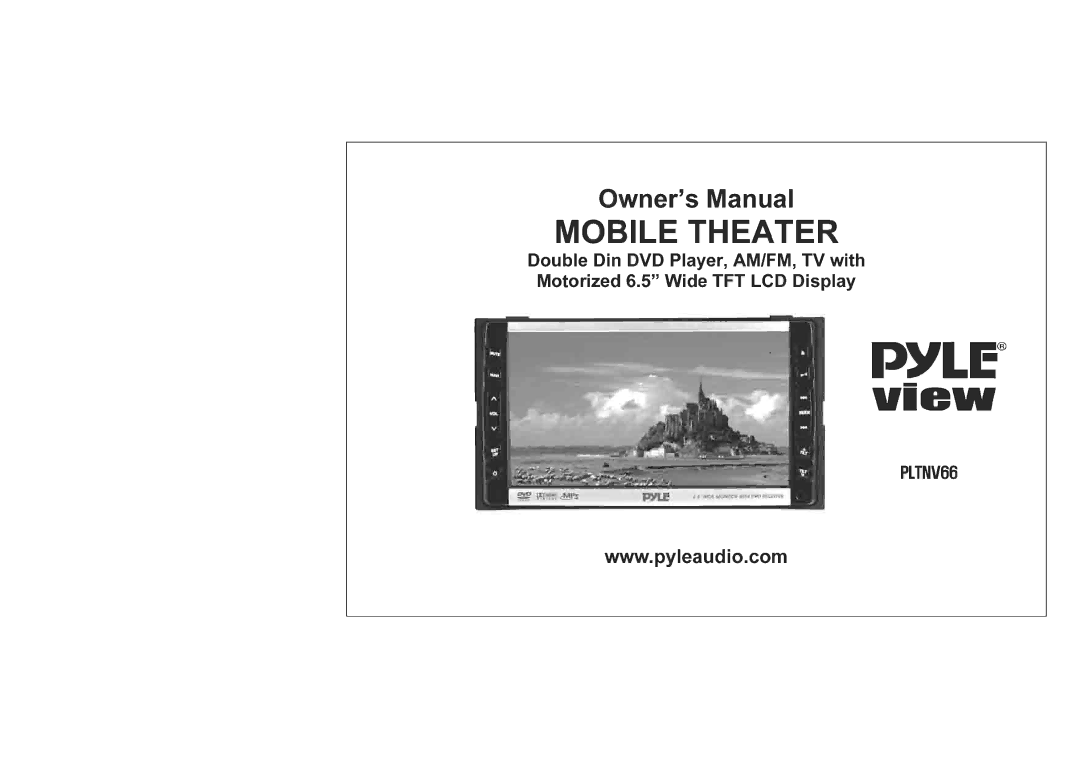 PYLE Audio PLTNV66 manual 