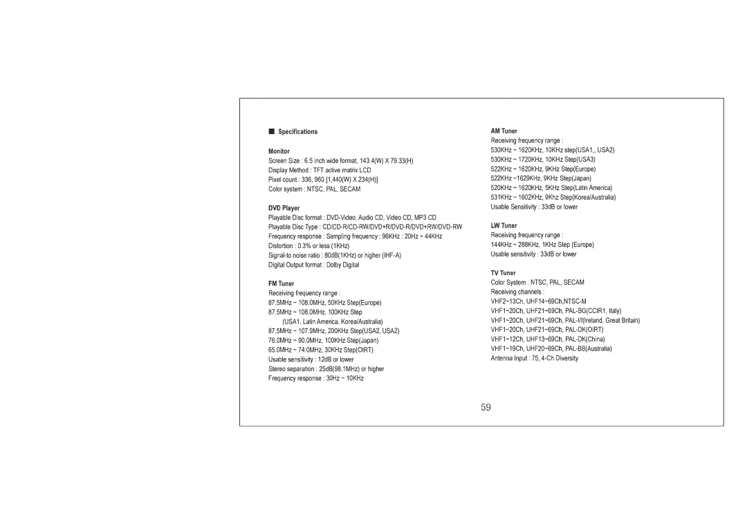 PYLE Audio PLTNV66 manual 