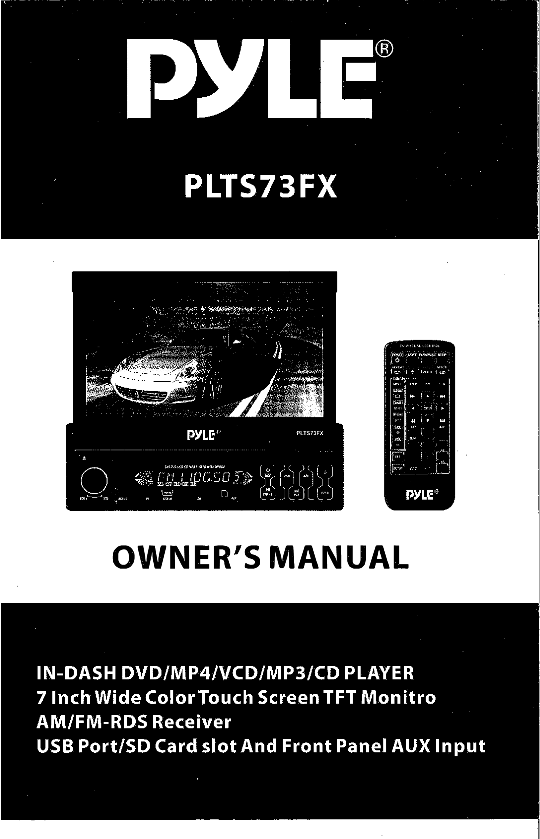 PYLE Audio PLTS73FX owner manual 