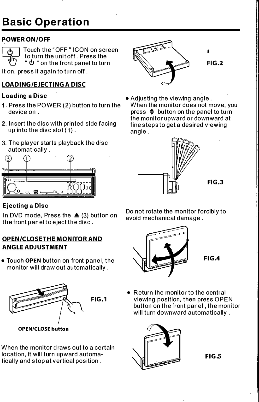 PYLE Audio PLTS73FX owner manual Basic Operation 