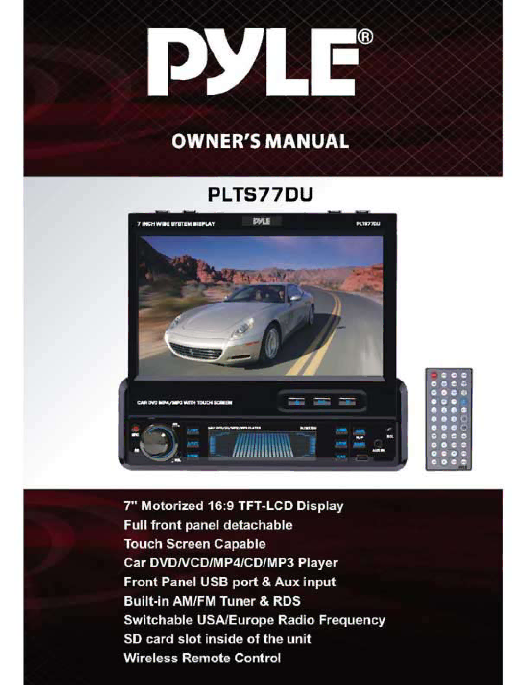 PYLE Audio PLTS77DU manual 