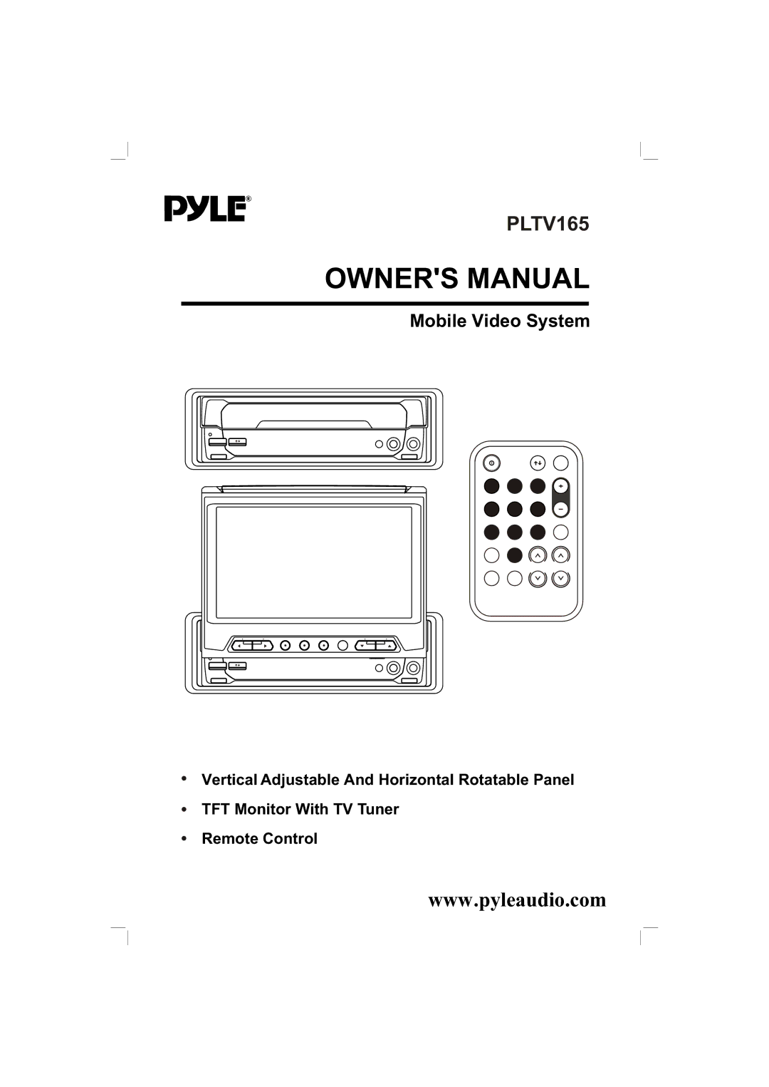 PYLE Audio PLTV165 owner manual 