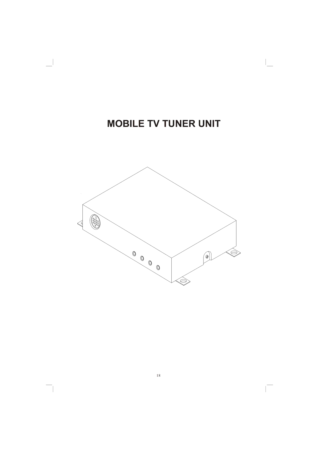 PYLE Audio PLTV65R owner manual Mobile TV Tuner Unit 