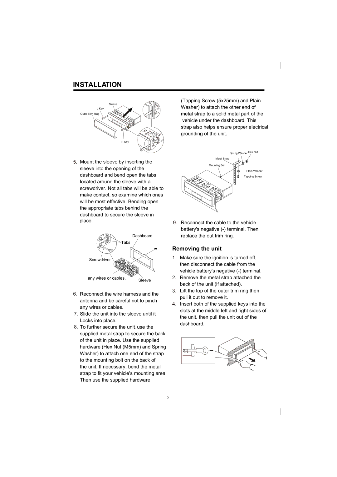 PYLE Audio PLTV65R owner manual Installation 