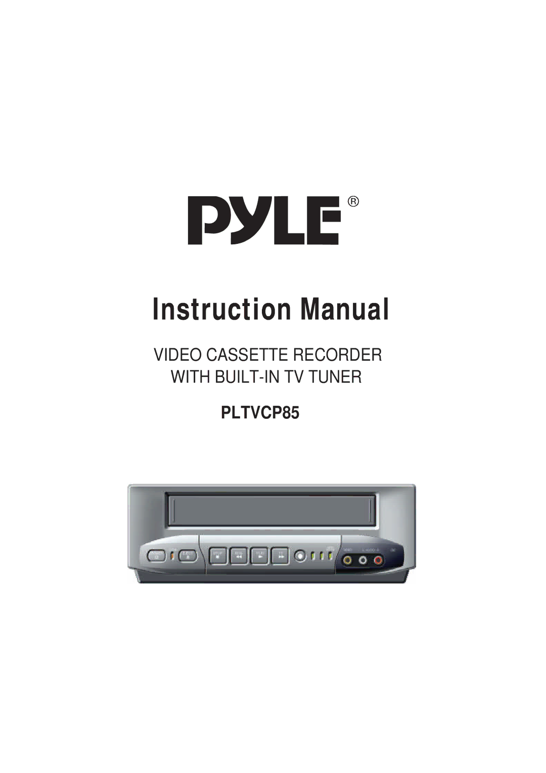 PYLE Audio PLTVCP85 manual 