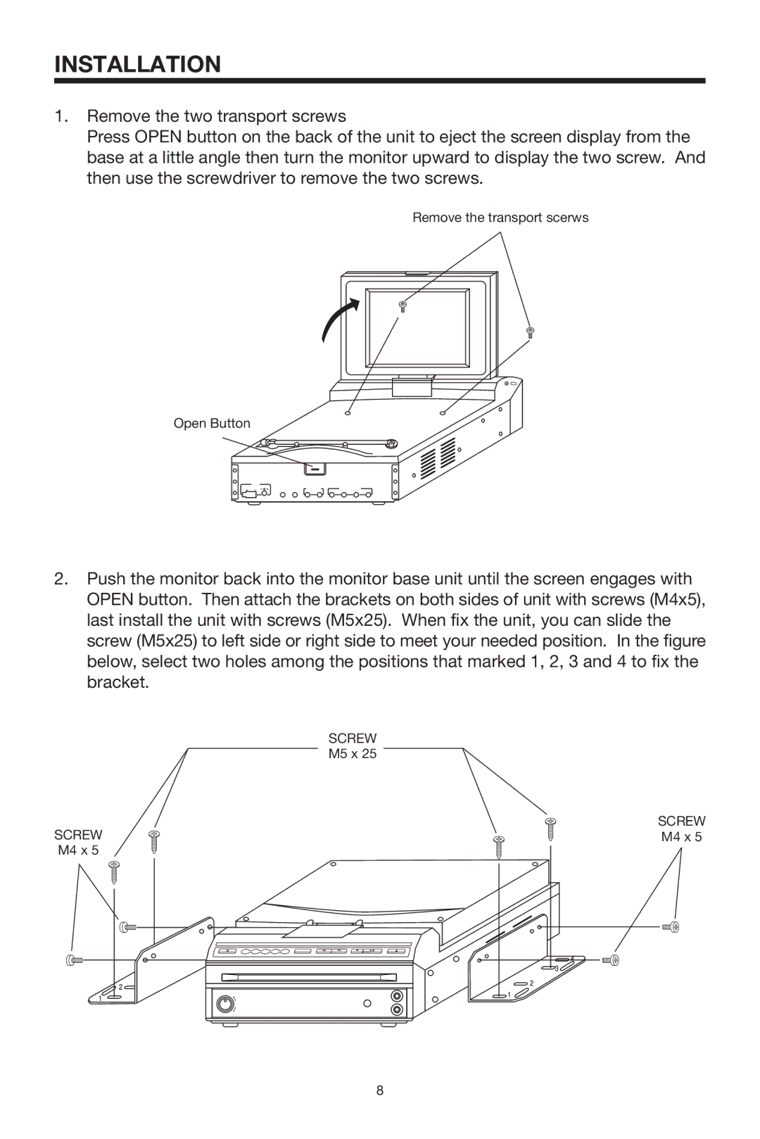 PYLE Audio PLTVD5P owner manual Installation 