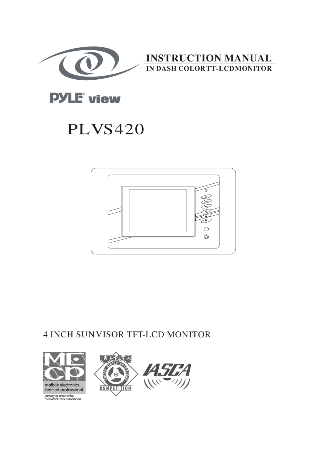 PYLE Audio PLVS420 instruction manual 