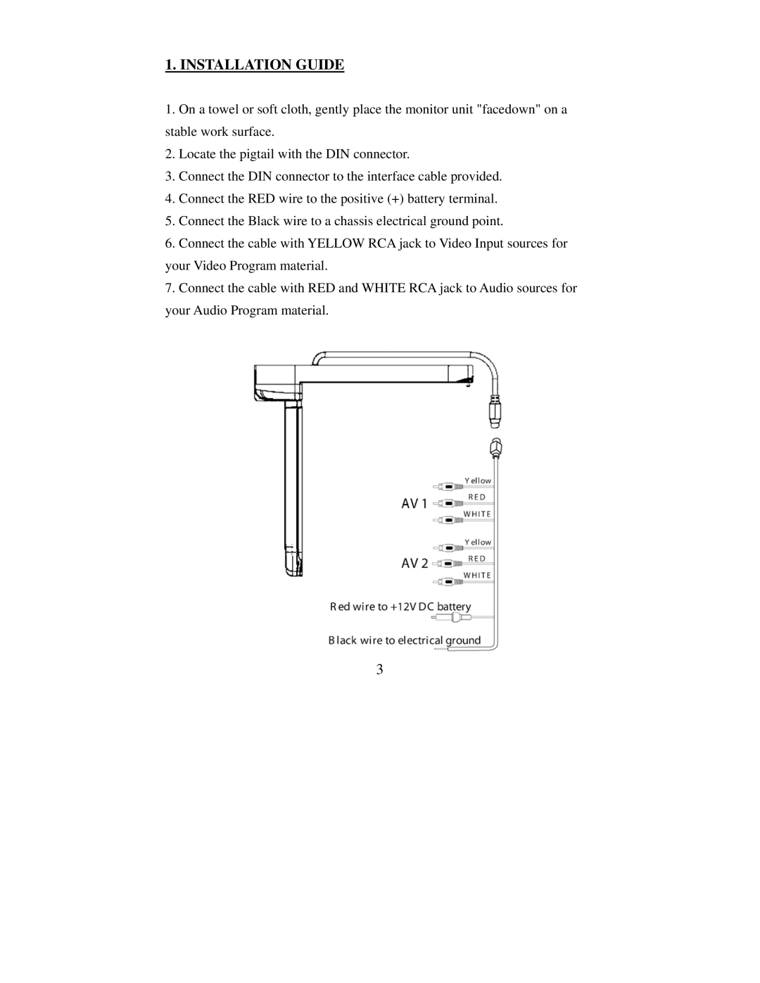 PYLE Audio PLVW1345R manual Installation Guide 