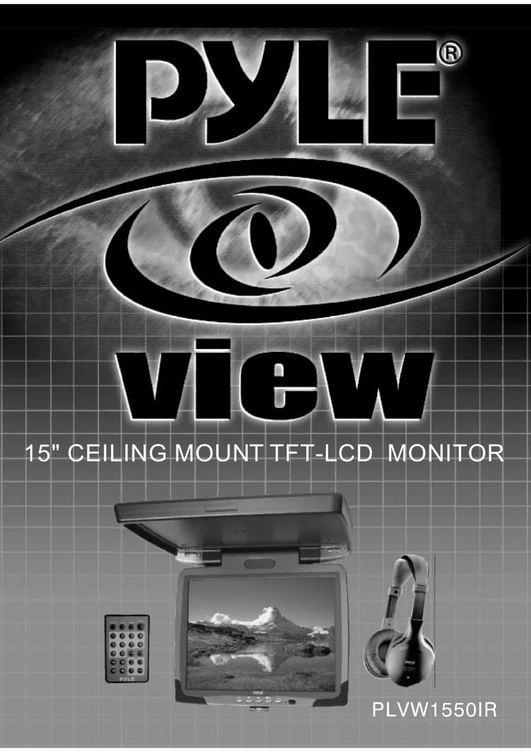 PYLE Audio PLVW1550IR manual Ceiling Mount TFT-LCD Monitor 