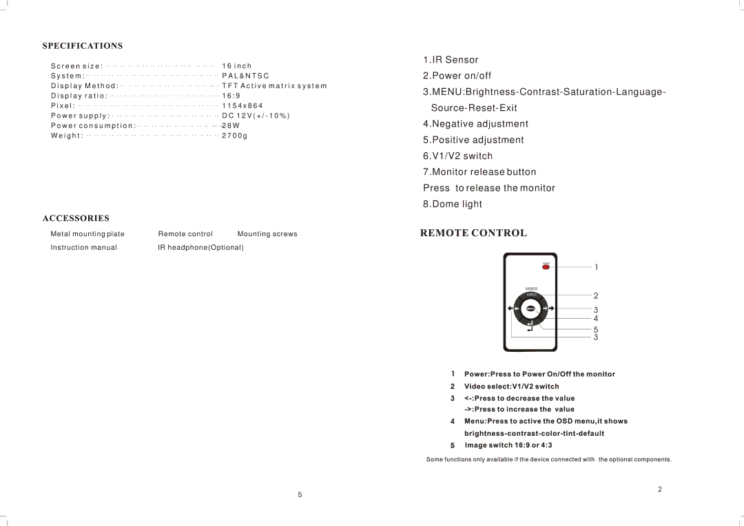 PYLE Audio PLVW1692R manual T a c t i v e m a t r i x s y s t e m 