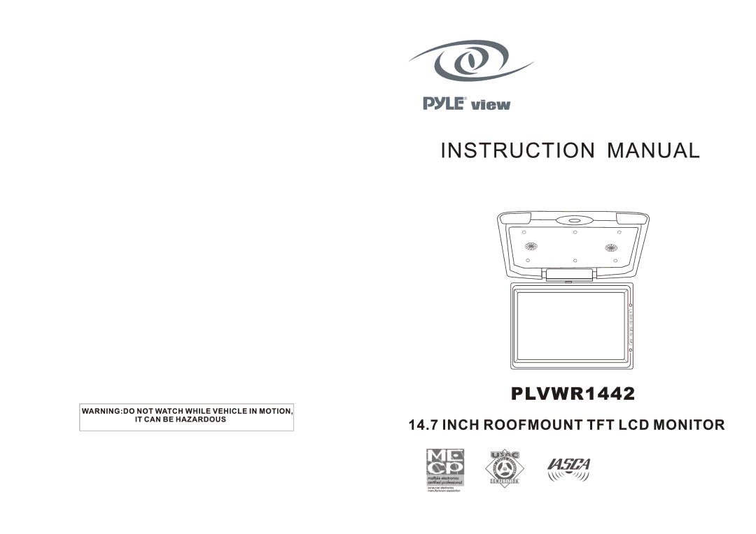 PYLE Audio PLVWR1442 manual 