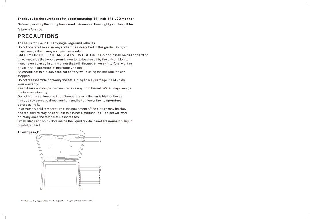 PYLE Audio PLVWR1542 manual 