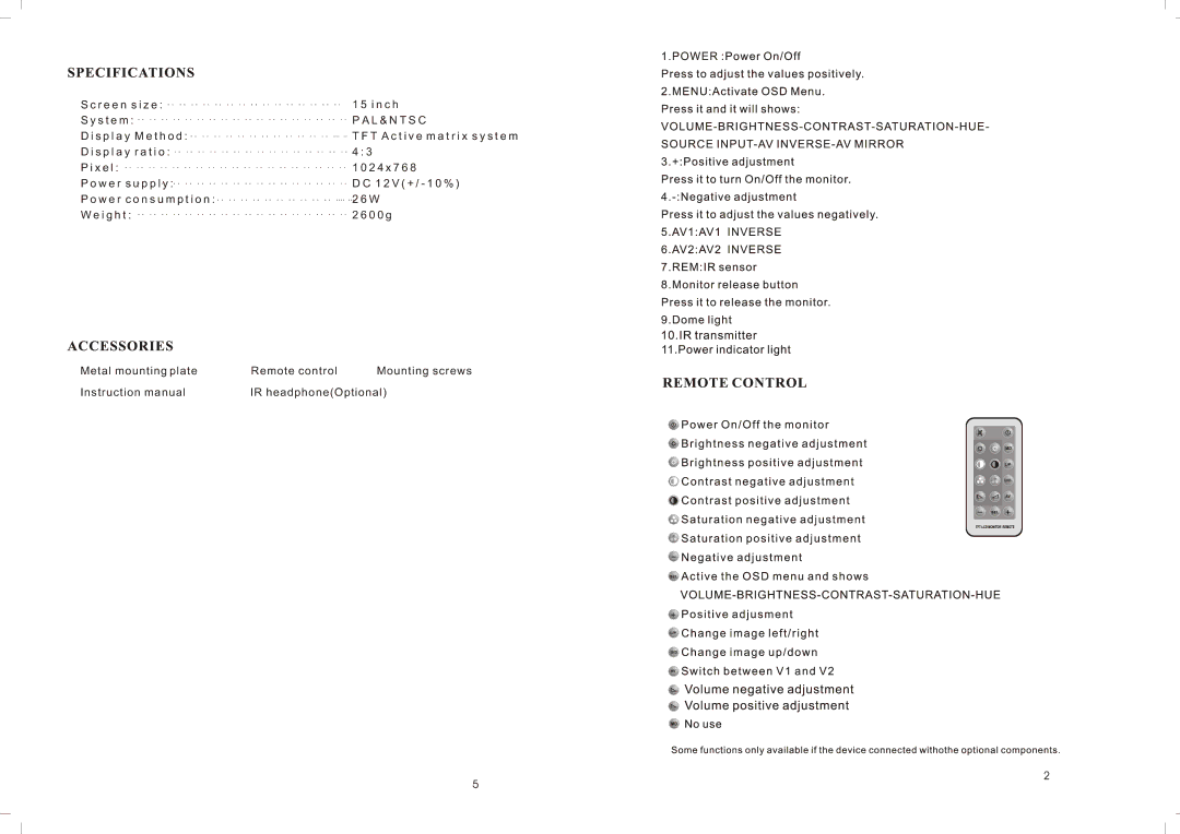 PYLE Audio PLVWR1542 manual T a c t i v e m a t r i x s y s t e m 