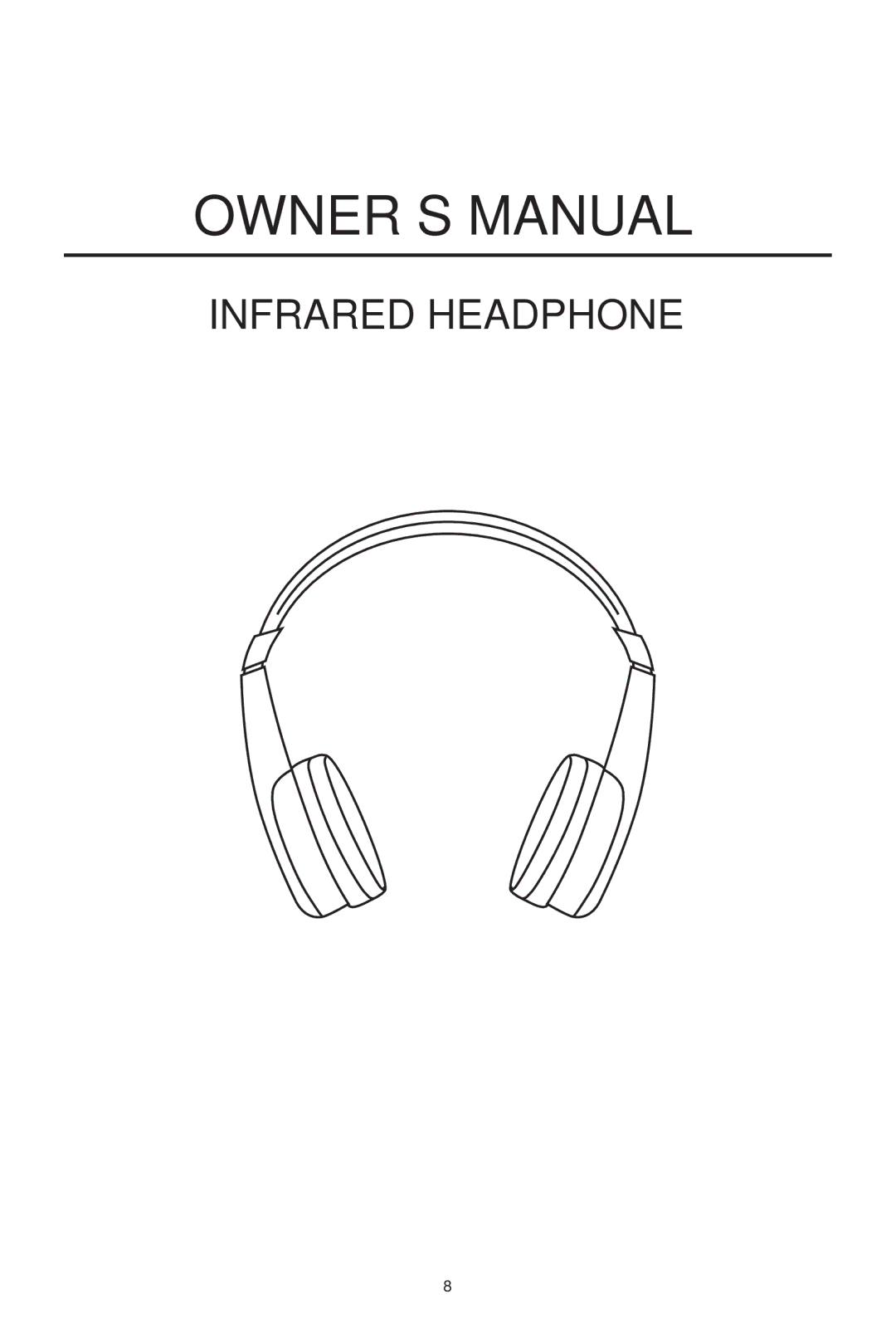 PYLE Audio PLVWR70IR owner manual Infrared Headphone 