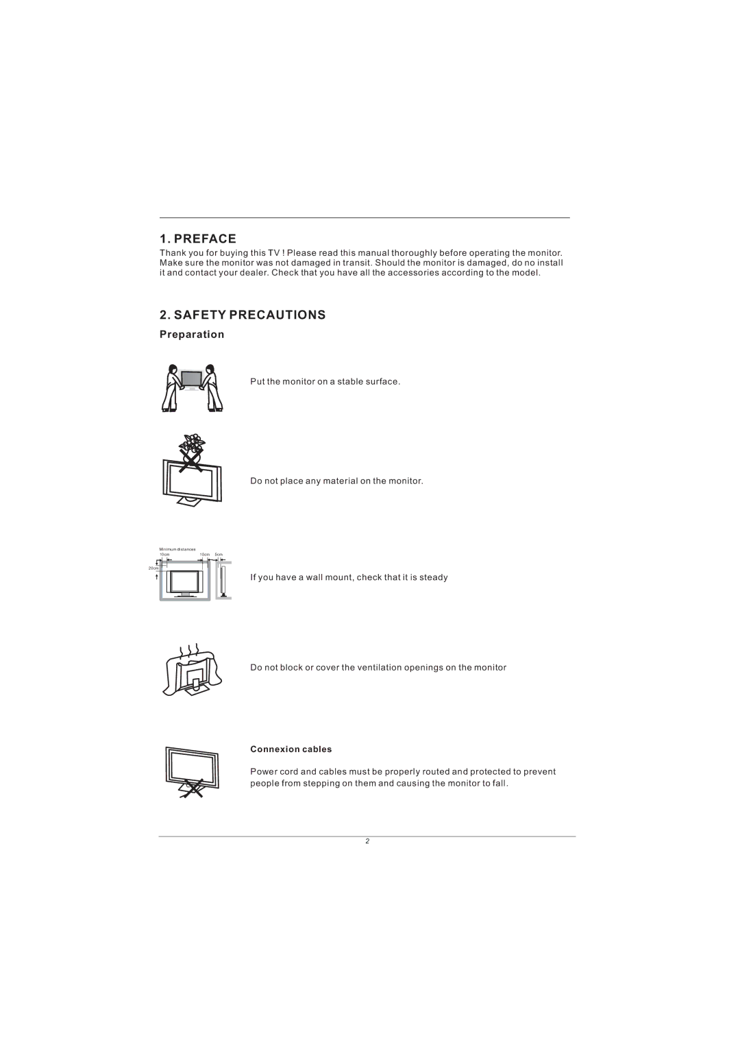 PYLE Audio PM15LCD manual Preface, Safety Precautions, Preparation 