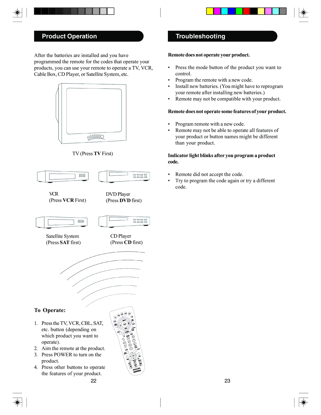 PYLE Audio PM725 manual Product Operation, Troubleshooting 