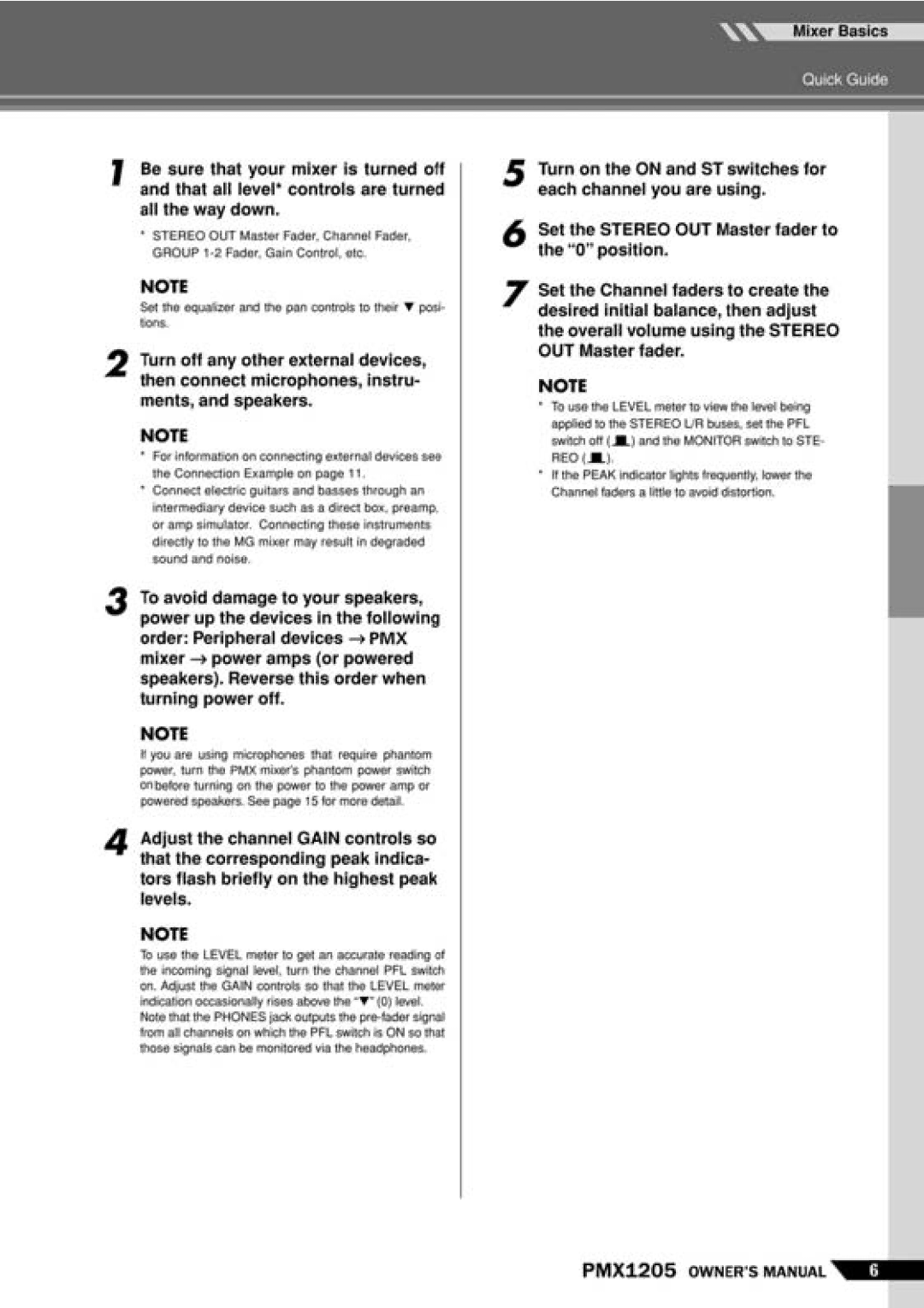 PYLE Audio PMX-1205 manual 