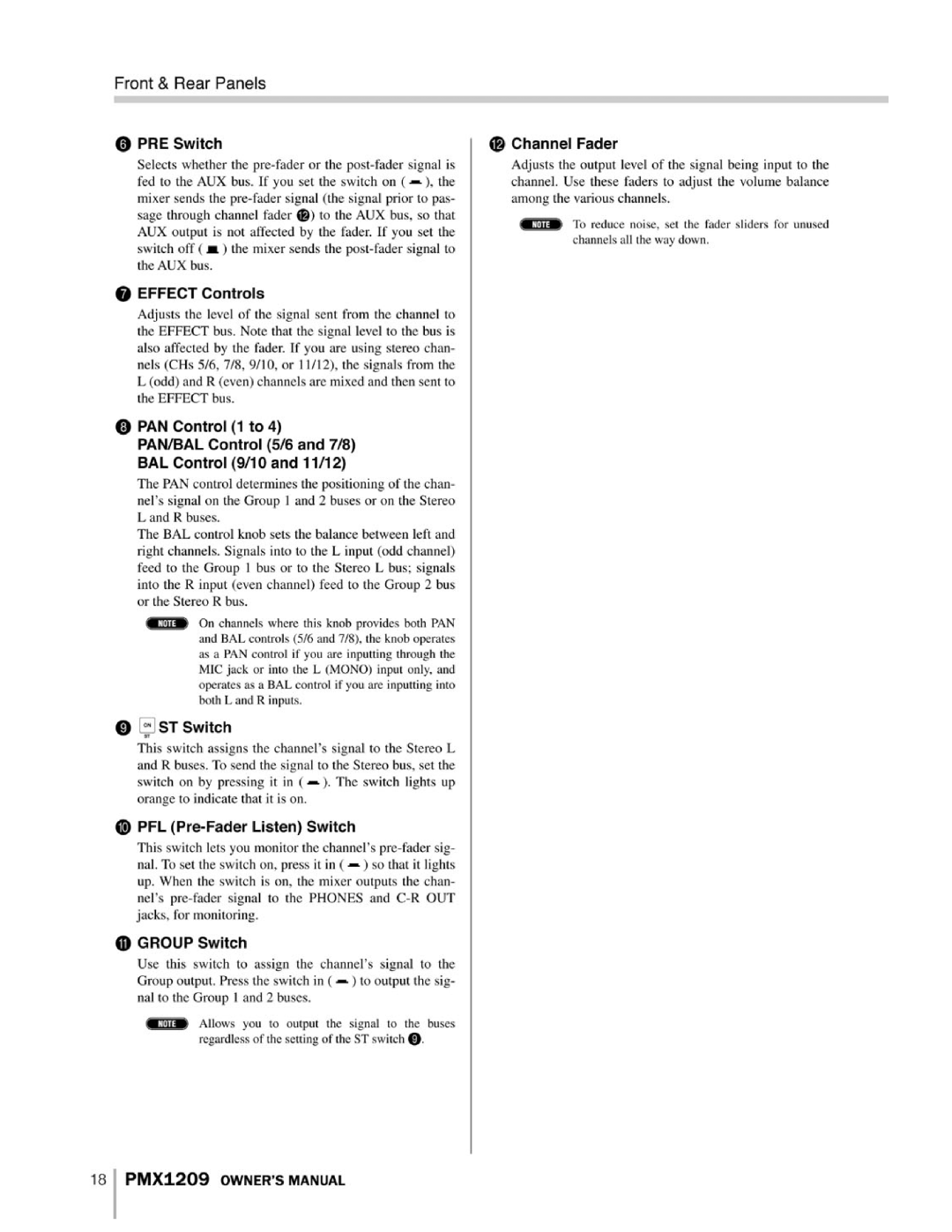 PYLE Audio PMX1209 instruction manual 