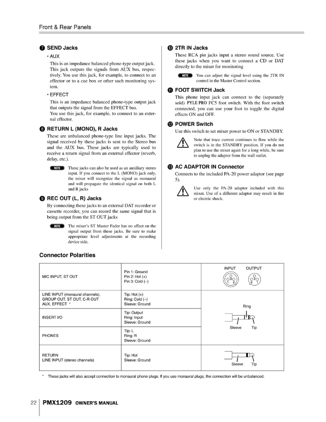 PYLE Audio PMX1209 instruction manual 