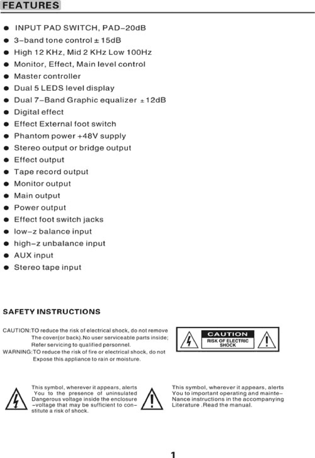 PYLE Audio PMX1206, PMX1406, PMX1006 manual 