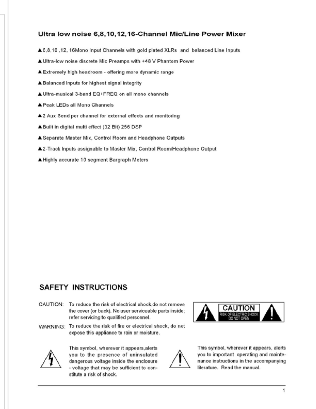 PYLE Audio PMXL16, PMXL8 owner manual 