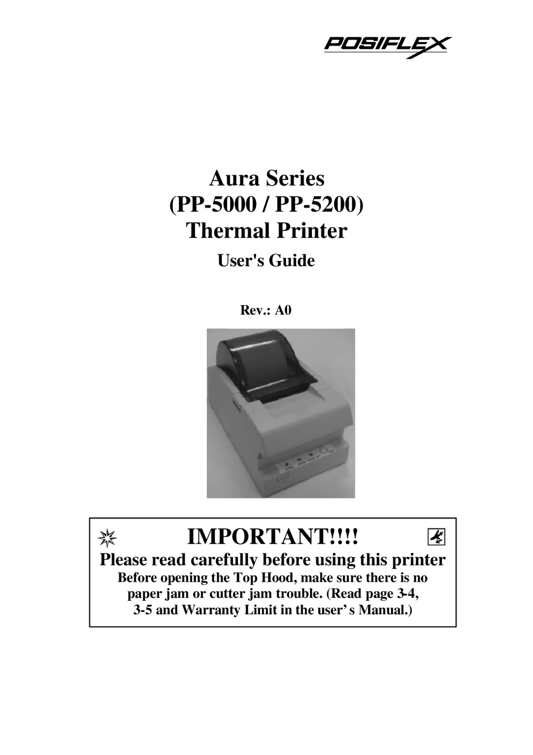 PYLE Audio warranty Aura Series PP-5000 / PP-5200 Thermal Printer 