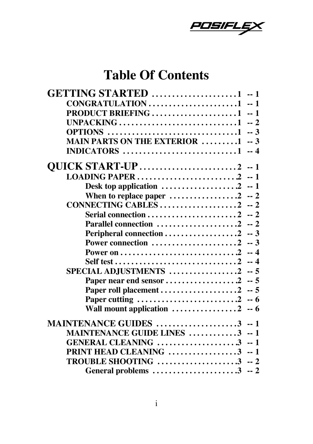 PYLE Audio PP-5200 warranty Table Of Contents 