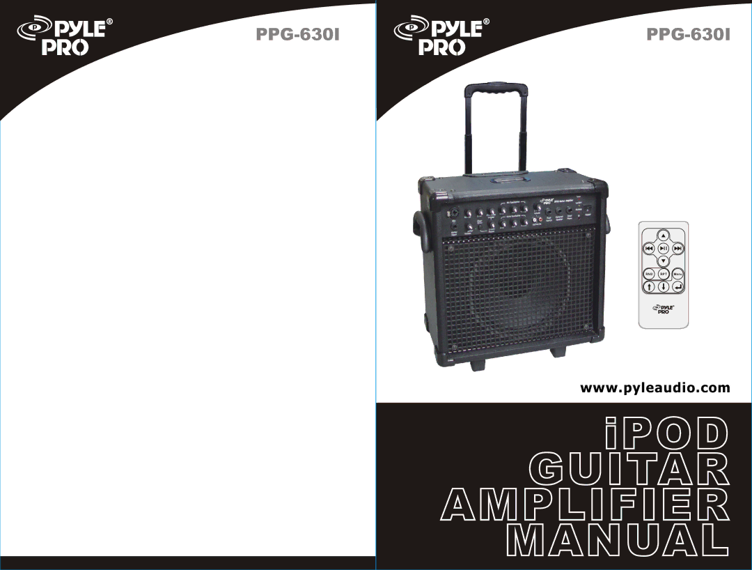 PYLE Audio PPG-630I manual Guitar Amplifier Manual 