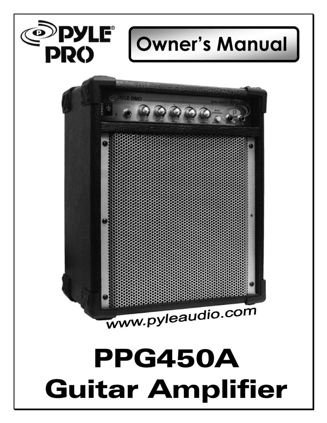 PYLE Audio PPG450A manual 