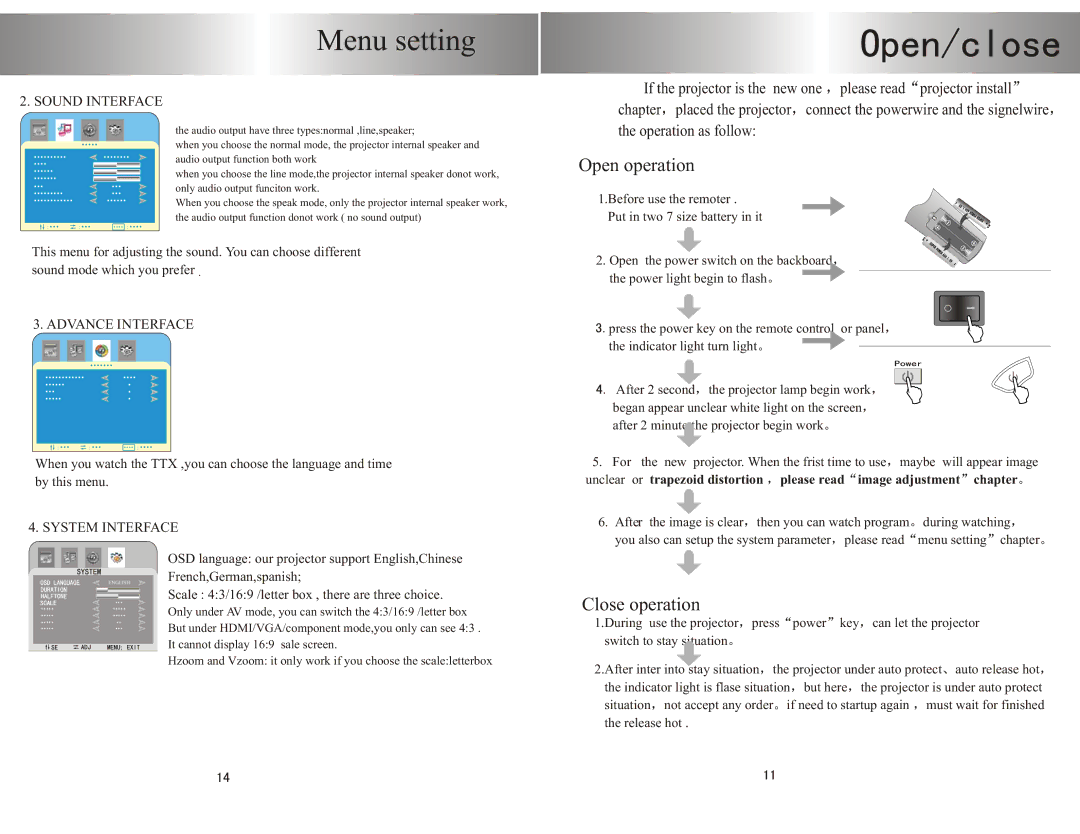 PYLE Audio PRJHD198 user manual Open operation 