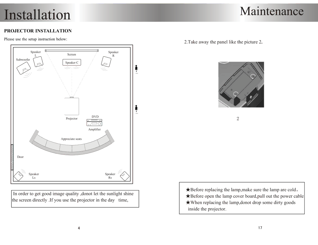 PYLE Audio PRJHD66 user manual Installation 