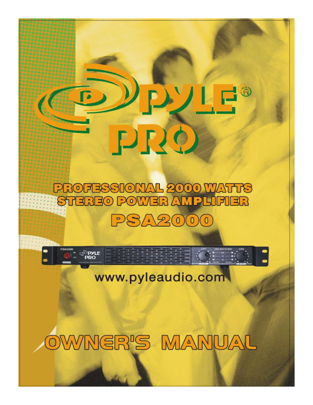 PYLE Audio PSA2000 manual 